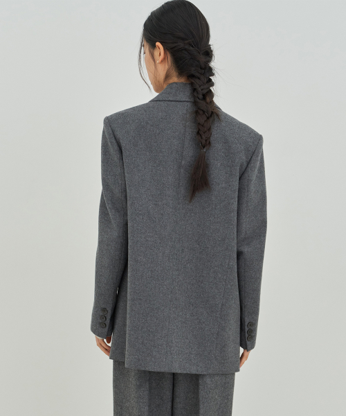 Классический пиджак на двух пуговицах [Charcoal Grey]