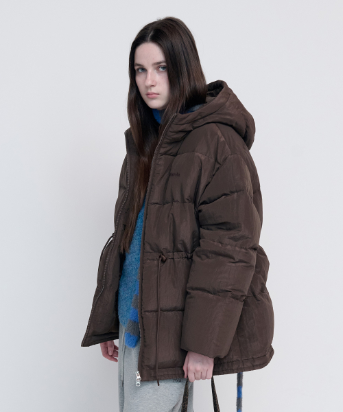 HOODED DUCK DOWN пуфер пуховая коричневый