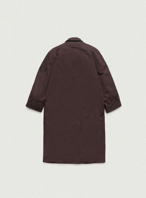 Bastide Reversible Long Trench Coat_Burgundy