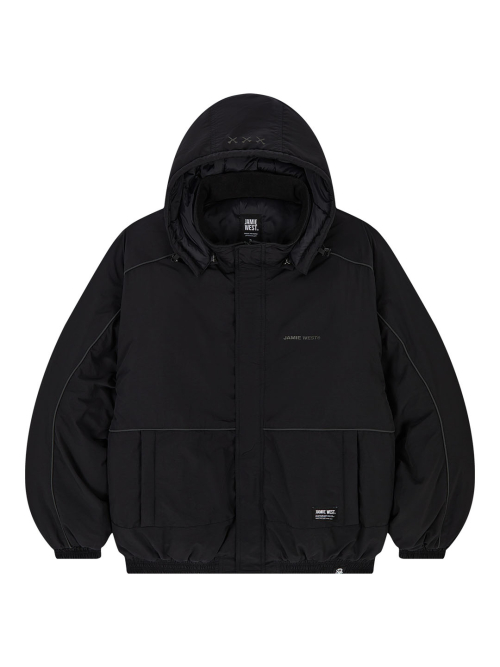 Тяжелая куртка Primaloft со съемным капюшоном (Black)