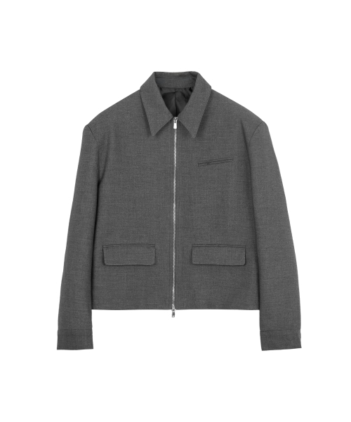 Mode укороченный стёганый блузон-куртка V2 (Grey)