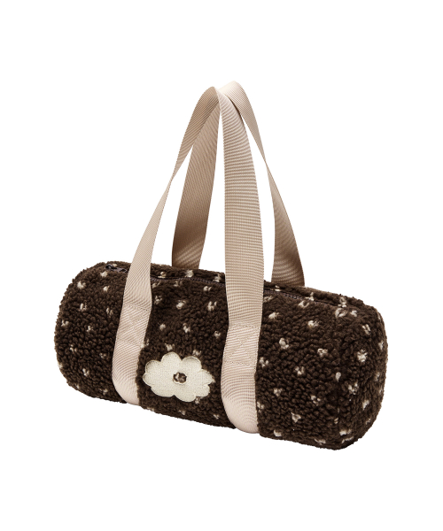 DOT FLEECE BAG коричневый