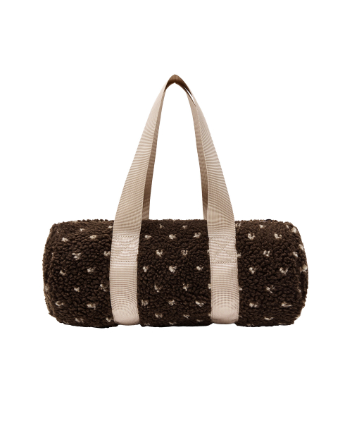 DOT FLEECE BAG коричневый