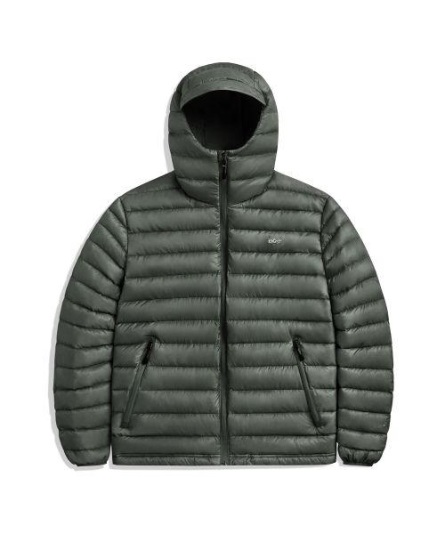 Lock Down — лёгкий прозрачный пуховик Dark Gray FPJ225