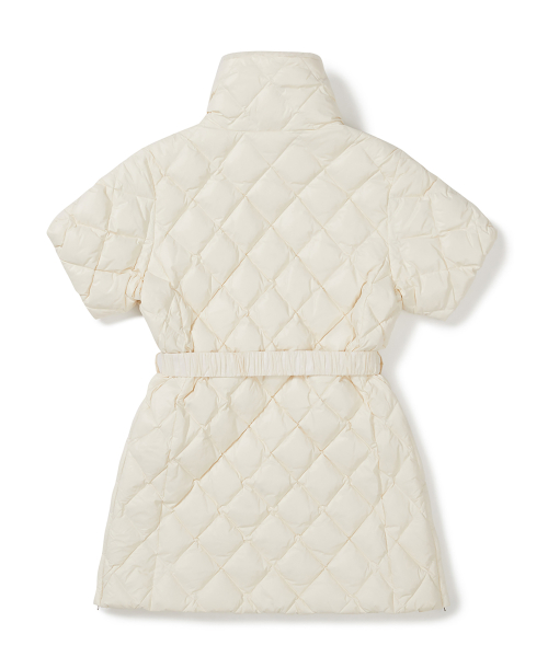 [25FW clove] Belted Long Goose Down куртка (Ivory)