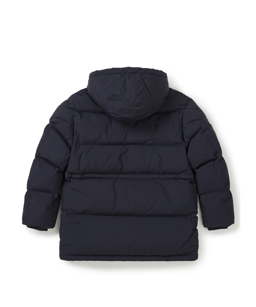 [25FW clove] Pocket Hooded Long Goose Down куртка (Navy)
