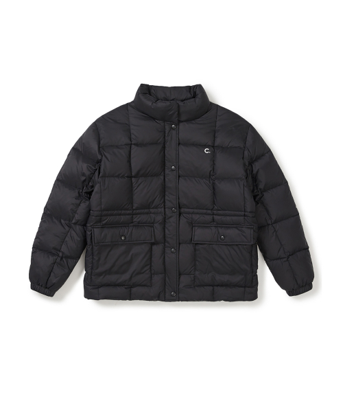 [25FW clove] квадратная Quilted Down куртка (Black)