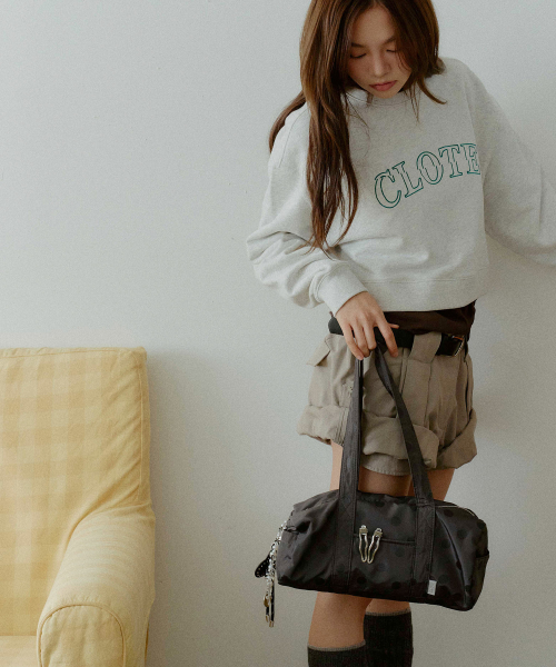 Glossy Duffel Bag - угольный Dot