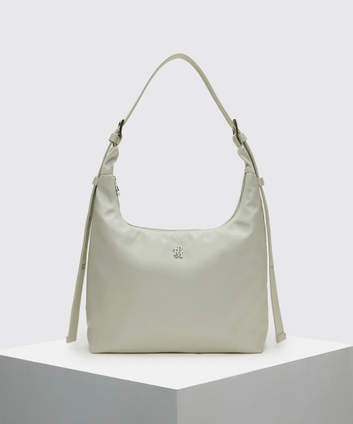 TRM Recycle Nylon 2way Eyelet Hobo Bag T59W