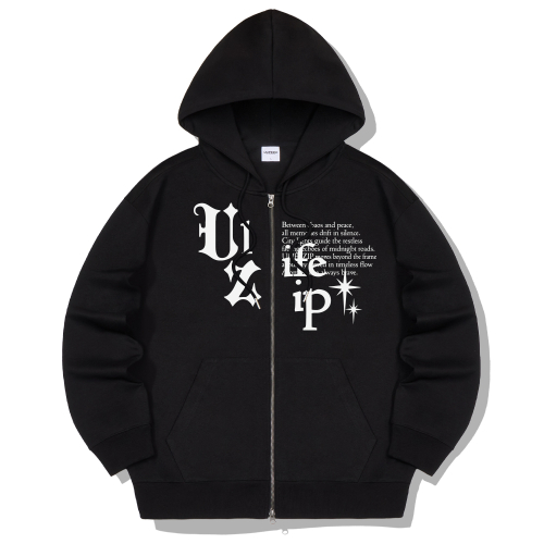 Оверсайз худи на молнии 2WAY Heritage Simple 3 Color [ULZH_6010]