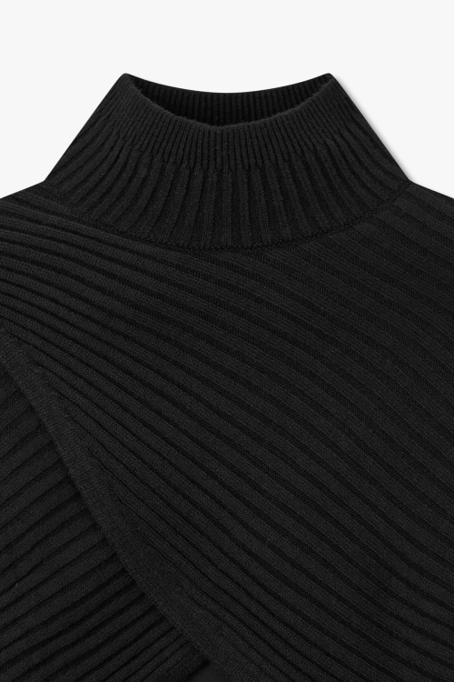Oblique — трикотажное платье-миди на поясе Black 7255437102