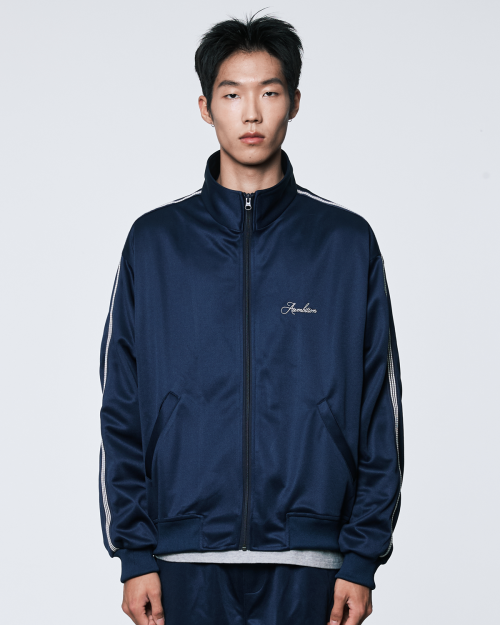line jacket(navy)