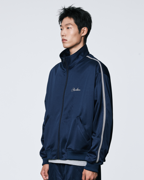 line jacket(navy)