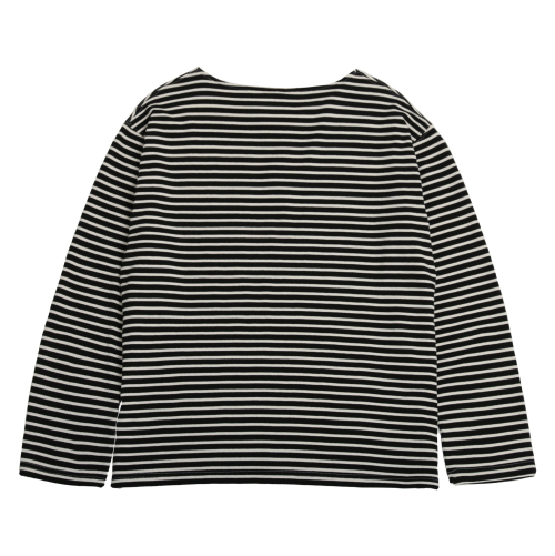 stripe teeshirt(black/ivory)