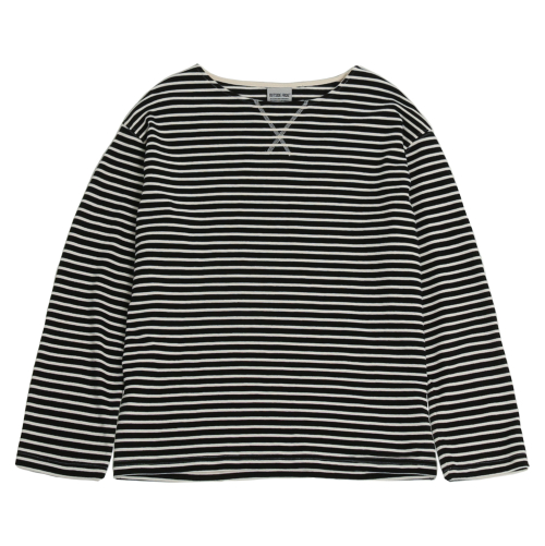 stripe teeshirt(black/ivory)