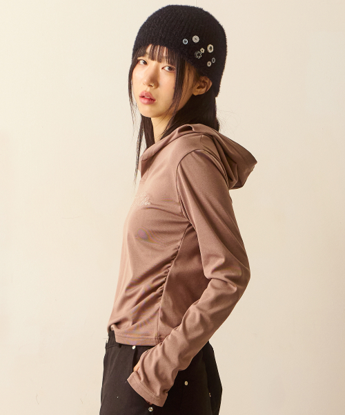 hoodietee(beige brown)