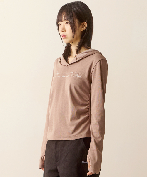hoodietee(beige brown)