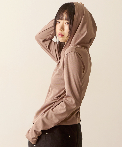 hoodietee(beige brown)