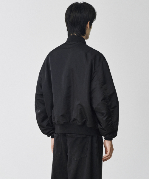 OVERSIZE MA-1 BOMBER JACKET [BLACK]