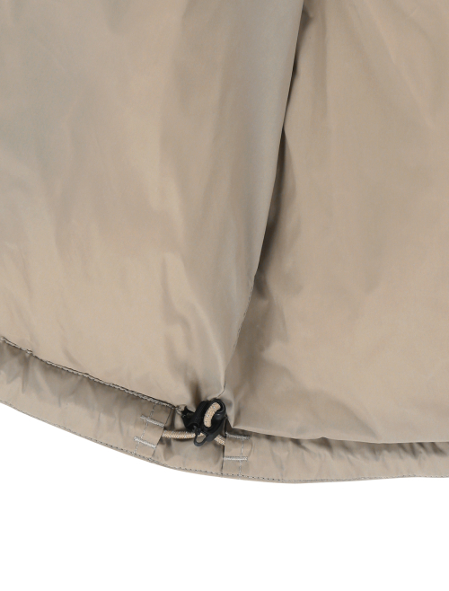 Paneled Down Jacket Beige