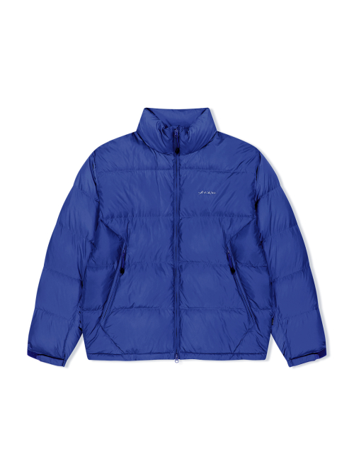 Sign Logo Down Jacket Blue