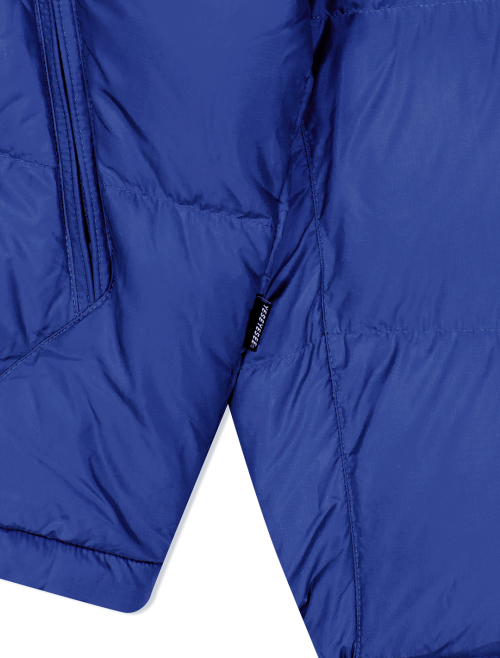 Sign Logo Down Jacket Blue