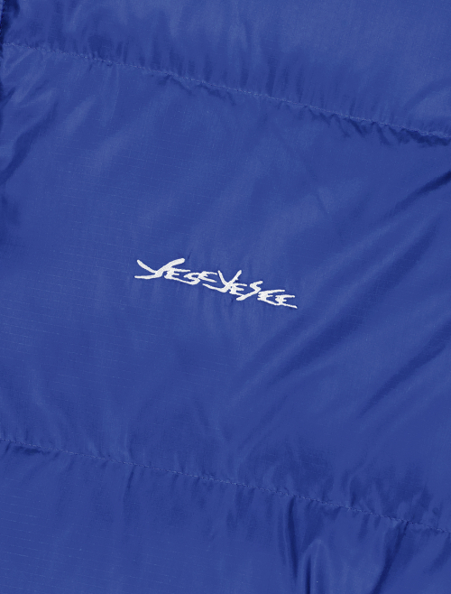 Sign Logo Down Jacket Blue