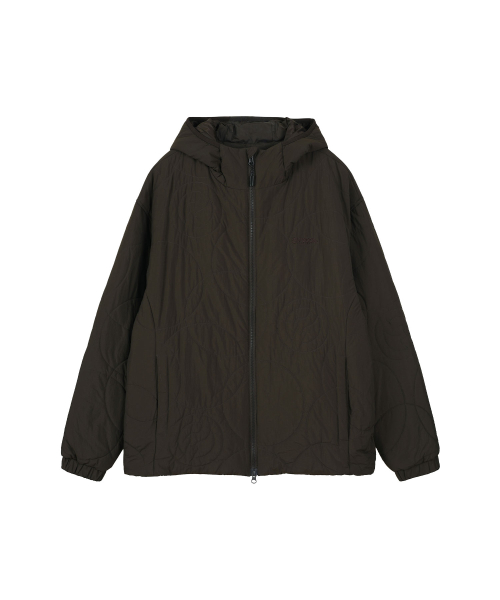 LOGO QUILTING JUMPER (BROWN)