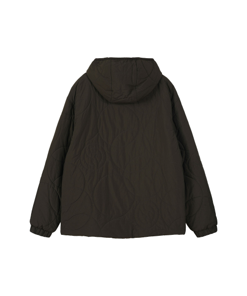 LOGO QUILTING JUMPER (BROWN)