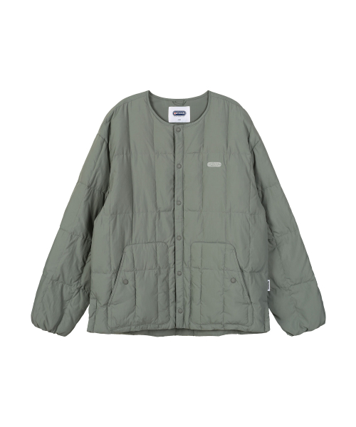 QUILTED LONG SLEEVE JACKET (LIGHT KHAKI)