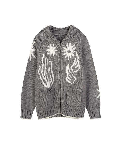 COWICHAN CARDIAGAN (LIGHT GRAY)