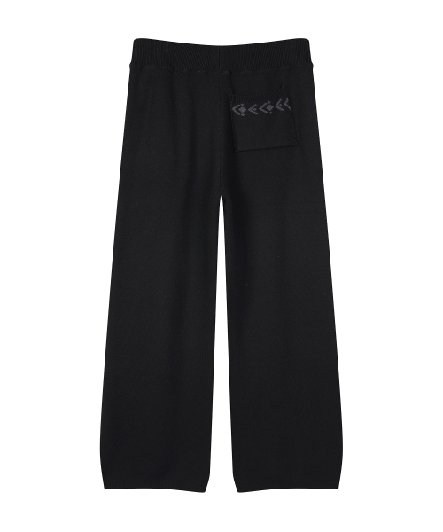 W NAVAJO KNIT PANTS (BLACK)