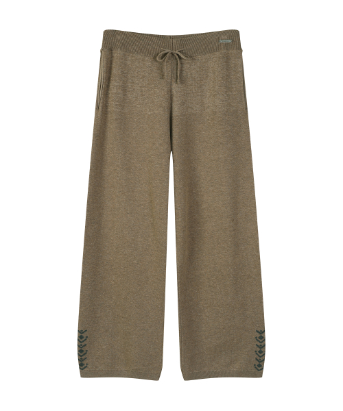 W NAVAJO KNIT PANTS (BEIGE)