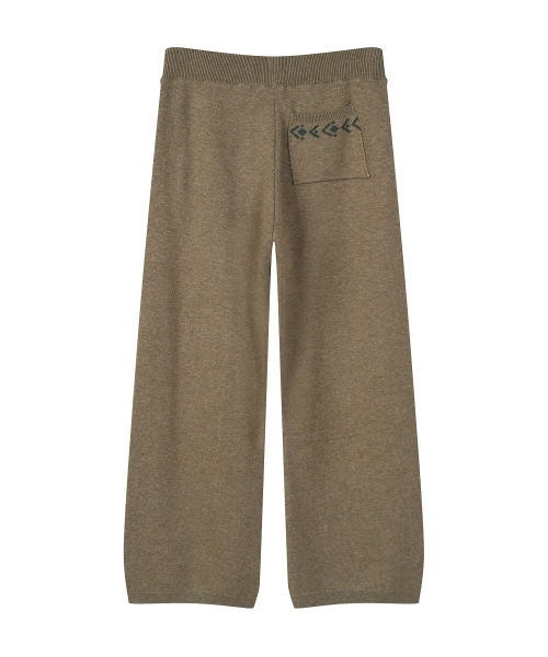 W NAVAJO KNIT PANTS (BEIGE)