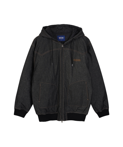 DENIM PADDING JACKET (BLACK)