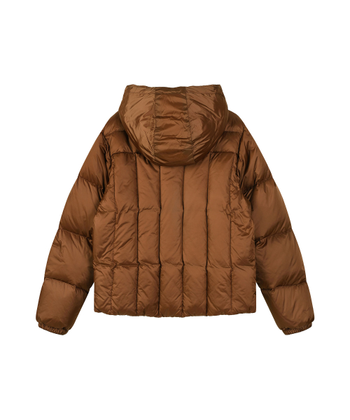 W GLOSSY PUFFER DOWN (BRICK)