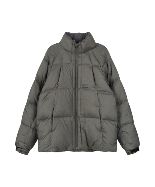 HIGH NECK LIGHT LINE POCKET DOWN (KHAKI)