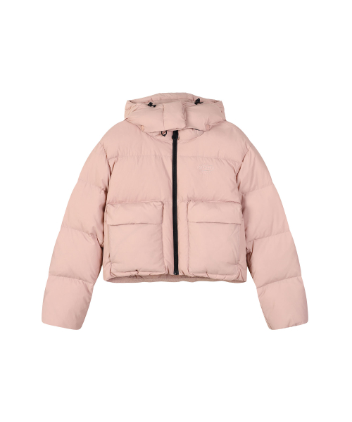 W PUFFER HOOD DOWN (INDIE PINK)
