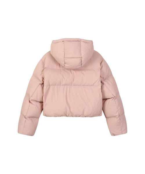 W PUFFER HOOD DOWN (INDIE PINK)