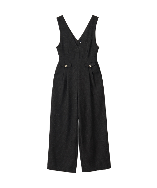 Tweed Jumpsuit_ Black