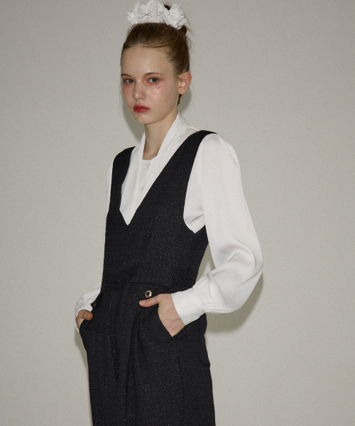 Tweed Jumpsuit_ Black