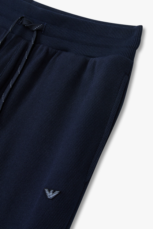 [EMPORIO ARMANI UNDERWEAR] logo patched pants_blue 0815332021
