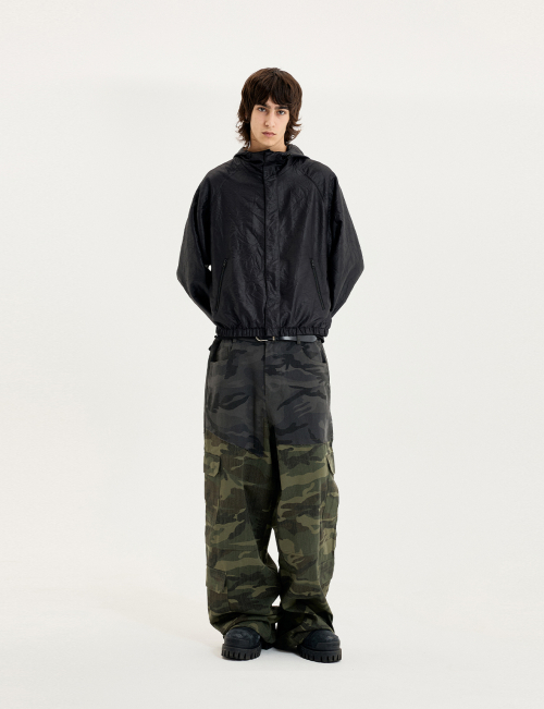 double layered pants(khaki)