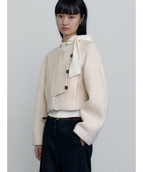 wool jacket ivory MBEFJK002IV