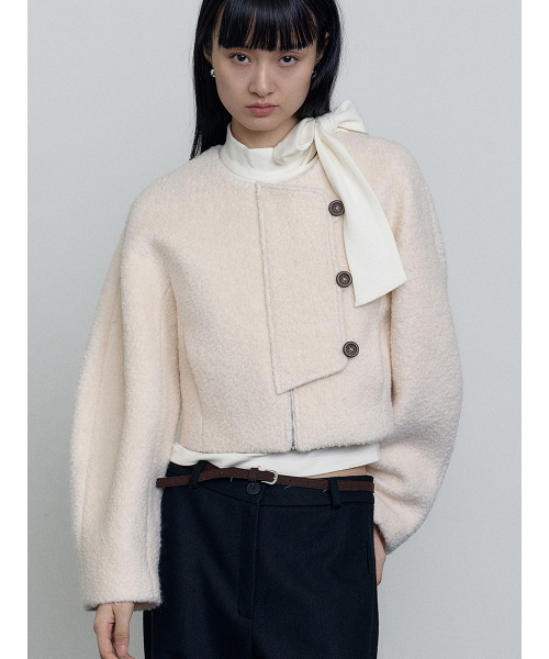 wool jacket ivory MBEFJK002IV