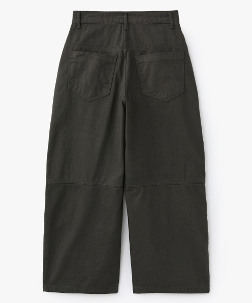 tuck pants brown