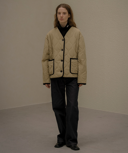 Field wave quilting jacket [KNFW05JP07]_[2color]