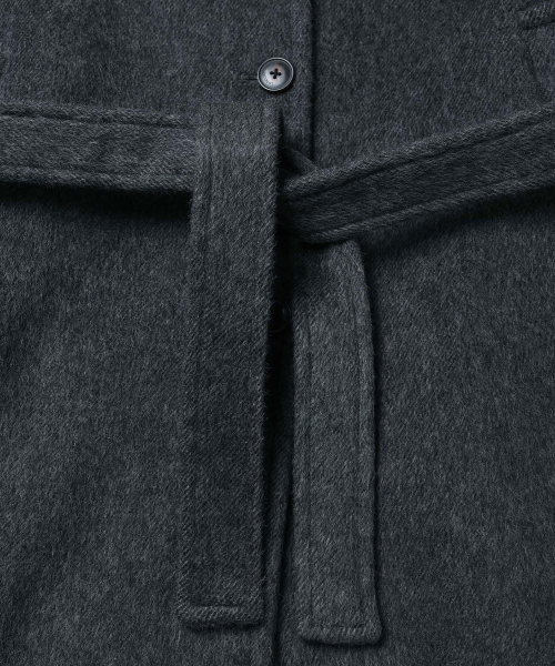 wool coat charcoal