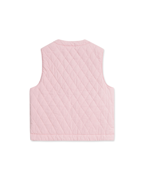 Fluffy Croissant Reversible Vest (Strawberry)
