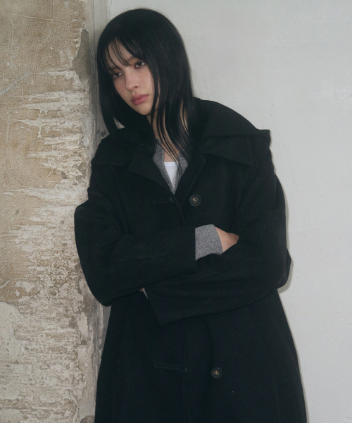 cashmere coat [BLACK]